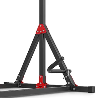 Krachtstation met optrekstang en dipstation voor thuisfitness