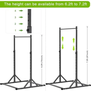 Verstelbaar Optrekstation - Multifunctionele Optrekstang met 500 lb Capaciteit voor Thuis Gym