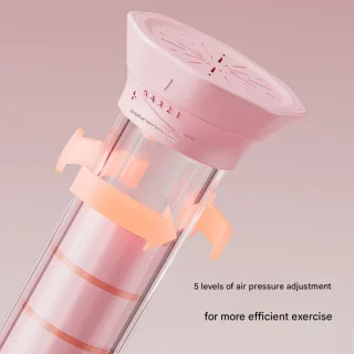 Crrynuo 1 Stuk - Longtrainer - Ademhalingstrainer - Verbeterd Ademhaling En Sportprestatie's - Kersenroze - Met Teller En Instelbare Intensiteit
