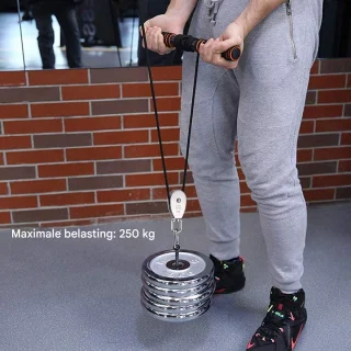 Tovbmup 32mm Pulley - 2-Pack - M32 Rope Pulley - Stainless Steel Pulley - Single Housing - Rope Pulley Roller - Indoor and Outdoor Use - 250 kg Load Capacity - Silver