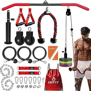Triceps Workout Pulley System voor LAT Pulldown, Biceps Curl, Triceps, Schouders, Rug en Onderarm Training
