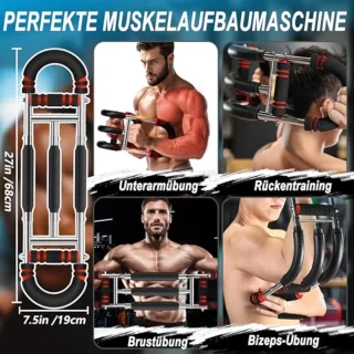 Adjustable Arm Trainer for Full-Body Workout - 30-60 kg Resistance