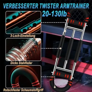 Adjustable Arm Trainer for Full-Body Workout - 30-60 kg Resistance