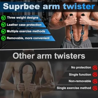 Verstelbare armtrainer voor thuis: krachttrainingsapparaat tot 50 kg