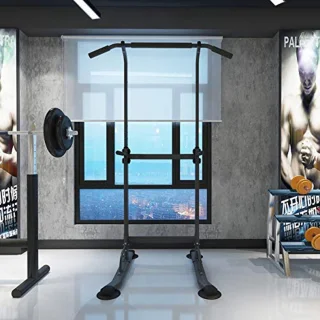Verstelbare Optrekstang Dip Station voor Thuis Fitness en Krachttraining