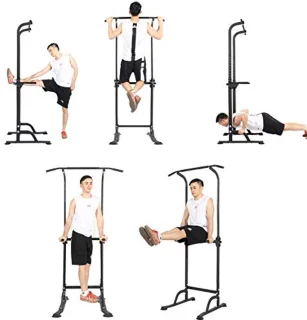 Verstelbare Optrekstang Dip Station voor Thuis Fitness en Krachttraining
