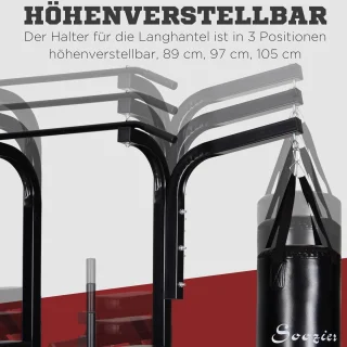 Krachtstation met Optrekstang en Dipstation voor Thuis Fitness