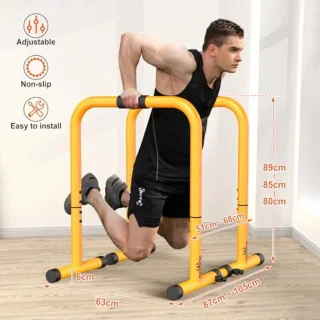 Verstelbare Dip Station en Push-Up Bar voor Calisthenics - Ideaal voor Thuis Fitness