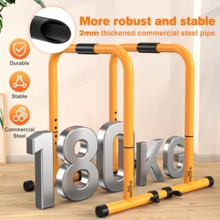 Verstelbare Dip Station en Push-Up Bar voor Calisthenics - Ideaal voor Thuis Fitness