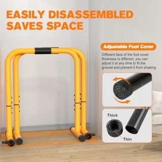 Verstelbare Dip Station en Push-Up Bar voor Calisthenics - Ideaal voor Thuis Fitness