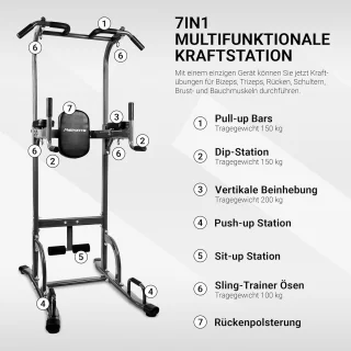 Multifunctioneel Krachtstation 7-in-1 – Verstelbaar en Met Hoge Veiligheidseisen