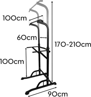 Multifunctioneel Rek - Dip- en Pull-Up Station met Rugsteun en Tot 150kg Capaciteit