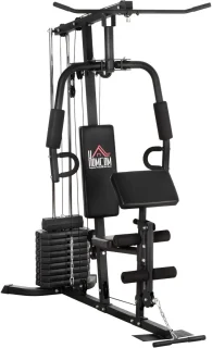 Pull Up Station – Multifunctioneel Fitnessrek – Optrekstang & Dip Station – Verstelbaar – Thuisgym – Tot 110 kg Draagkracht - Zwart