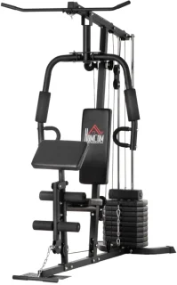 Pull Up Station – Multifunctioneel Fitnessrek – Optrekstang & Dip Station – Verstelbaar – Thuisgym – Tot 110 kg Draagkracht - Zwart
