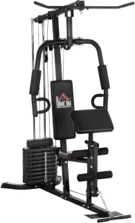 Pull Up Station – Multifunctioneel Fitnessrek – Optrekstang & Dip Station – Verstelbaar – Thuisgym – Tot 110 kg Draagkracht - Zwart
