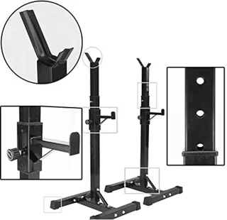 Verstelbare Squat Rack en Dumbbell Rack - Stabiel en Duurzaam Fitnessapparaat met een Maximale Draaglast van 150kg