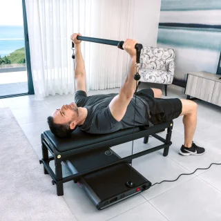 Flow Fitness Perform G1i met Perform Fitnessbank - Smart Home Gym - Krachtstation