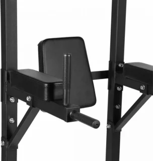 Gorilla Sports Power Tower - Pull-up Station - Dipstation - Belastbaar tot 120 kg - Zwart
