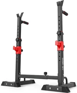 Thuys – Squat Rack – Power Rack – Haltersteunen – Half Rack – 41 x 49 x 145cm – Zwart
