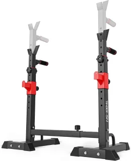 Thuys – Squat Rack – Power Rack – Haltersteunen – Half Rack – 41 x 49 x 145cm – Zwart