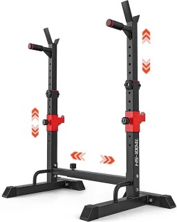 Thuys – Squat Rack – Power Rack – Haltersteunen – Half Rack – 41 x 49 x 145cm – Zwart