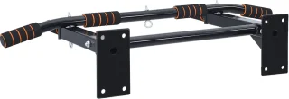 VidaXL - Pull - Up - Bar - Zwart - en - Rood - 92 - x - 51 - x - 18 - cm - Poedercoated - staal