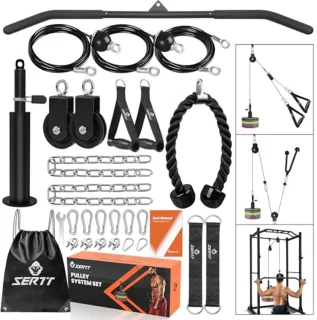 Triceps Workout Pulley System voor LAT Pulldown en Biceps Curl – Gewicht Kabel Katrol Systeem voor Fitness