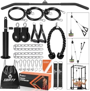 Triceps Workout Pulley System voor LAT Pulldown en Biceps Curl – Gewicht Kabel Katrol Systeem voor Fitness