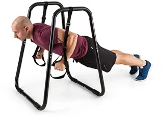 Push-Up Station voor Thuis en Sport – Fitnessstandaard met Verstelbare Hand- en Voetbanden, 120 kg Draagvermogen