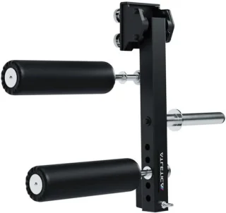 Aanbouwelement krachtrek - been-trainer - lattrekstation - 88 cm diep - zwart