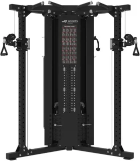 AJ-Sports Multi-Functional Trainer – dubbel kabelstation met 2x 100 kg gewichtsstapel en pull up bar