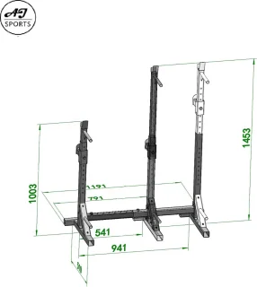 AJ-Sports Squat Rack Verstelbaar Power Rack