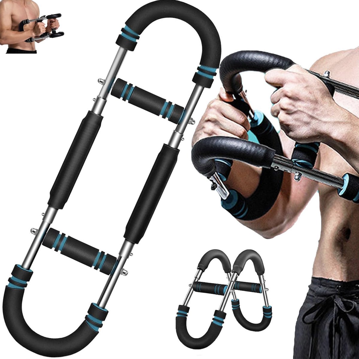 Wat vinden we goed aan de Alphabar Muscle Pump PowerGrip Borsttrainer