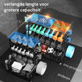 ApexArte Multifunctioneel Fitness Opslagrek