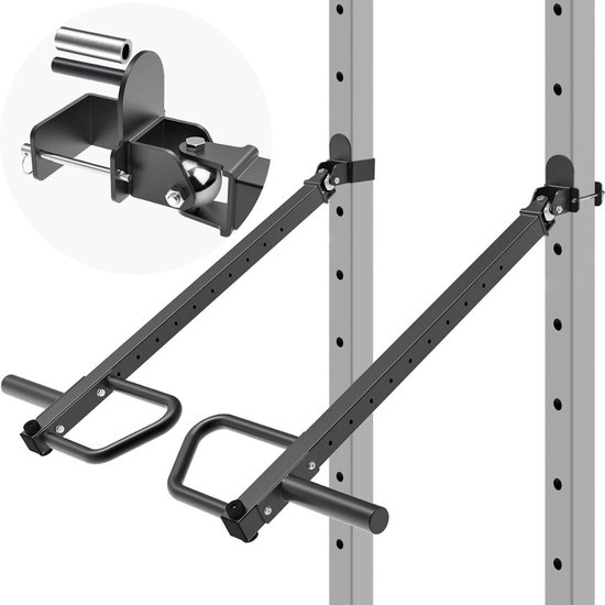 ApexArte Power Rack Multi-Grip Dip Bar Attachment Zwart-Grijs review