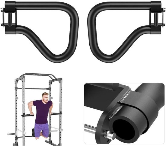 ApexArte Power Rack Multi-grip Dip Bar Attachment Zwart