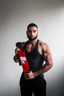 Arm Blaster Rood Staal - Fitness Accessoire
