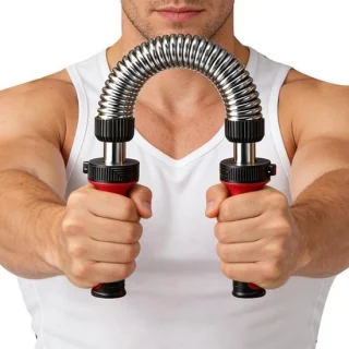 Arm borsttrainer krachtstafel zwart
