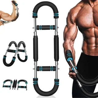 Arm- en borsttrainer Thuistrainer - Blauw/Zwart