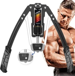 Arm kracht trainer - biceps borst trainer - grijs