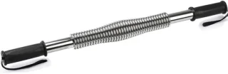 Arm trainingsapparaat krachtstang 40 kg zilver