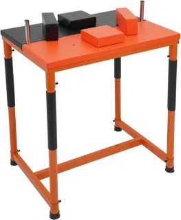 Armdruktafel 90 x 65 x 100 cm zwart oranje
