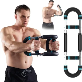 Armtrainer krachtstang - zwart