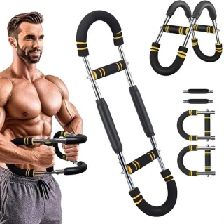 Armtrainer Twister - krachtstang veer - zwart