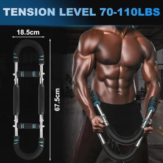 Armtrainer verstelbaar - krachttrainingsapparaat 50 kg