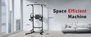 AtlasStrength Pull Up Station Power Tower Zwart