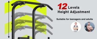 AtlasStrength Pull Up Station Power Tower Zwart