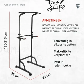 BackCrusher Pull Up Station Krachtstation Dip Station Home Gym