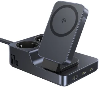 Baseus NOMOS ND11 serie draadloos oplaadstation zwart