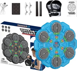 Boksmachine muziek blauw